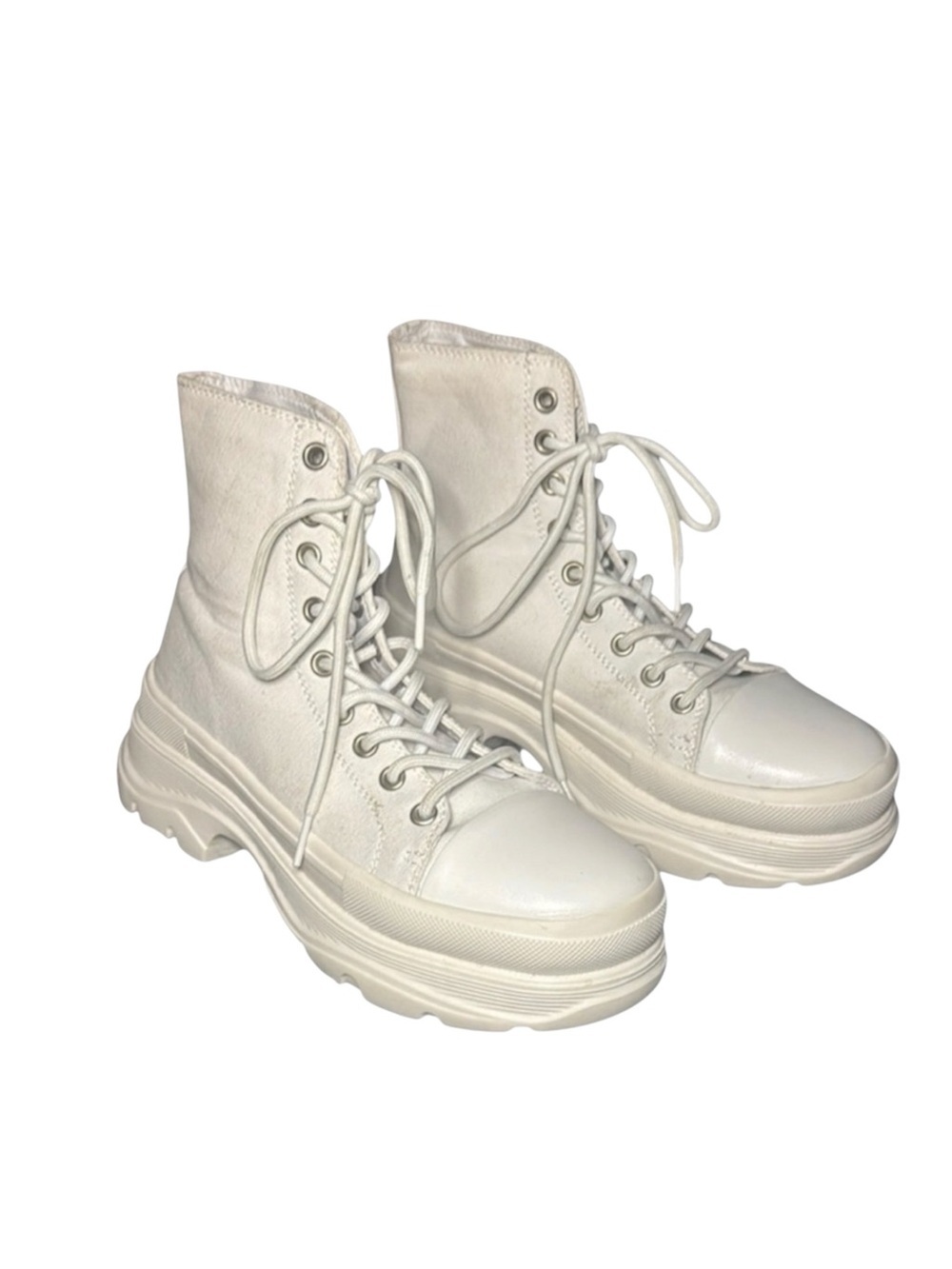 Berness High-Top White Sneakers Size 7